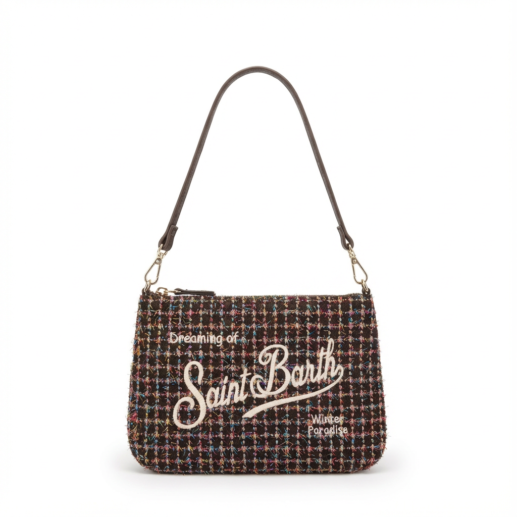 Borsa MC2 in tweed marrone