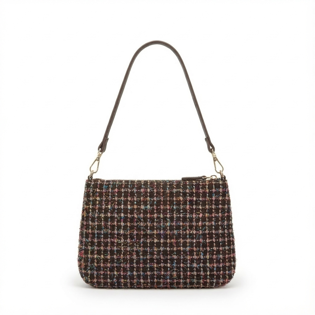 Borsa MC2 in tweed marrone